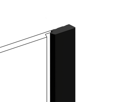 Финишный молдинг HIWOOD LF124B BK