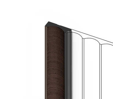 Финишный молдинг HIWOOD LF139A BR354
