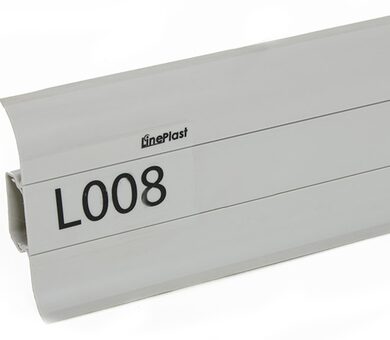 Напольный плинтус LinePlast L008 Серый однотонный
