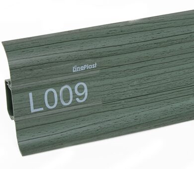 Напольный плинтус LinePlast L009 Клен зелёный