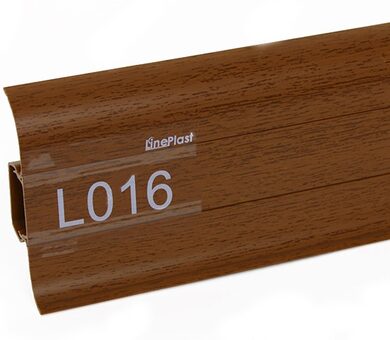 Напольный плинтус LinePlast L016 Светлый махагон