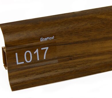Напольный плинтус LinePlast L017 Орех тёмный