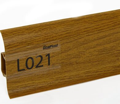 Напольный плинтус LinePlast L021 Дуб жженый
