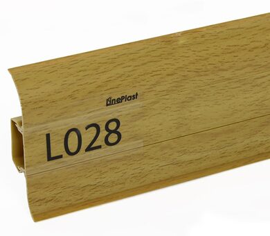 Напольный плинтус LinePlast L028 Бук анданте