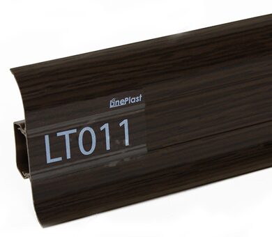Напольный плинтус LinePlast LT011 Темный клен