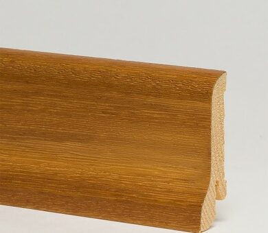 Шпонированный плинтус Pedross 58x20х2500 мм Ироко