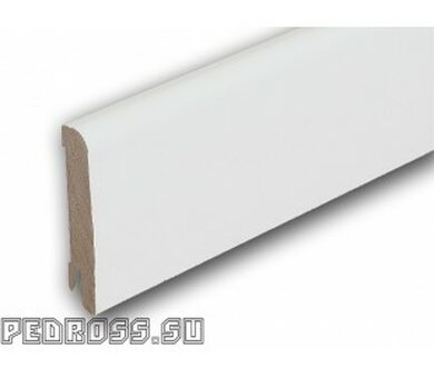 Плинтус Pedross 70x15x2500 мм Белый гладкий