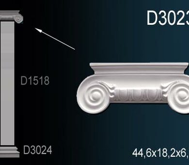 Капитель пилястры Перфект D3023