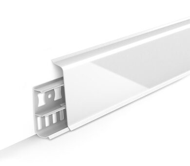 Плинтус Deconika Белый глянцевый 001