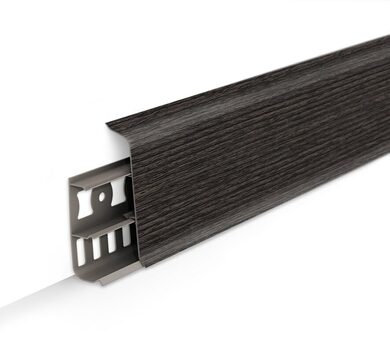 Плинтус Deconika 85 мм 352 Каштан Серый