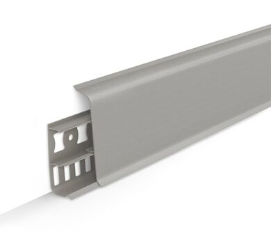 Плинтус Deconika 85 мм 036 Платиново-серый