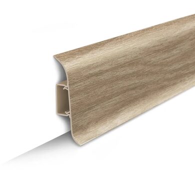 Плинтус Идеал Классик 85 Дуб беленый 203