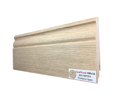 Плинтус МДФ Teckwood Цветной 100x16x2150 мм Дуб Аврора
