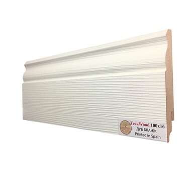Плинтус МДФ Teckwood Цветной 100x16x2150 мм Дуб Бланж