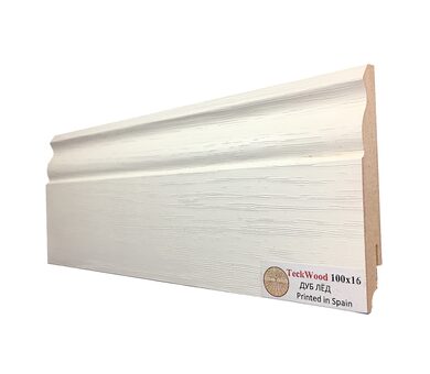 Плинтус МДФ Teckwood Цветной 100x16x2150 мм Дуб Лёд