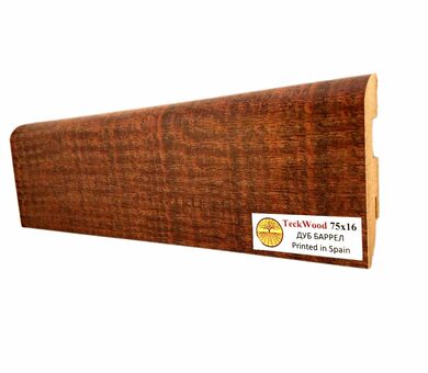 Плинтус МДФ Teckwood Цветной 75x16x2150 мм Дуб Баррел