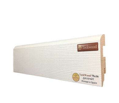 Плинтус МДФ Teckwood Цветной 75x16x2150 мм Дуб Брайт