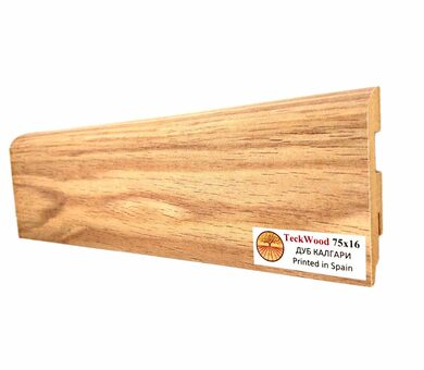 Плинтус МДФ Teckwood Цветной 75x16x2150 мм Дуб Калгари