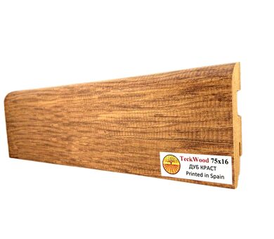 Плинтус МДФ Teckwood Цветной 75x16x2150 мм Дуб Краст