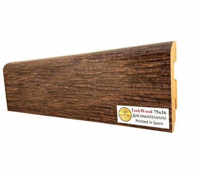 Плинтус МДФ Teckwood Цветной 75x16x2150 мм Дуб Миллениум