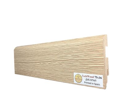 Плинтус ПВХ Teckwood Цветной 75x16x2150 мм Дуб Опал