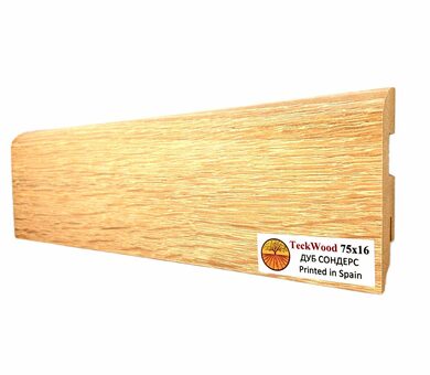 Плинтус МДФ Teckwood Цветной 75x16x2150 мм Дуб Сондерс