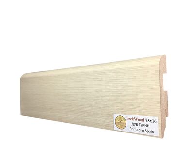 Плинтус МДФ Teckwood Цветной 75x16x2150 мм Дуб Турин