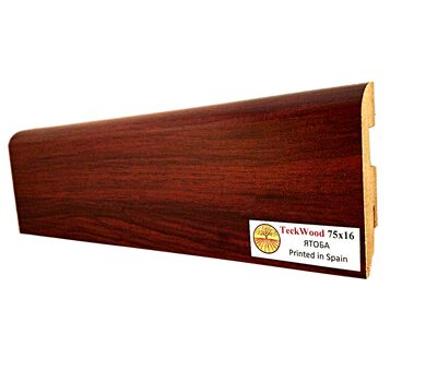 Плинтус МДФ Teckwood Цветной 75x16x2150 мм Ятоба