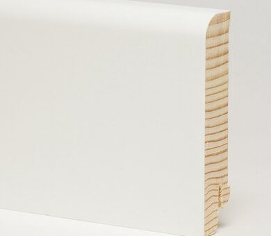 Плинтус Pedross 80x18x2500 мм R9 Белый гладкий