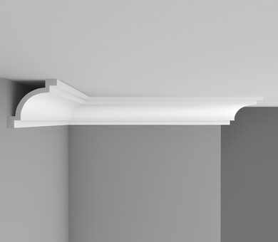 Плинтус потолочный гладкий 96013 Decomaster