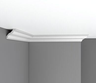 Плинтус потолочный гладкий 96117F Decomaster