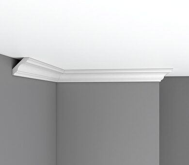  Плинтус потолочный гладкий 96215F Decomaster