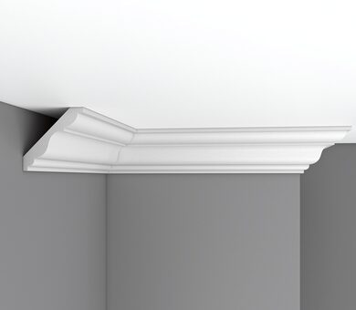 Плинтус потолочный гладкий 96406 Decomaster