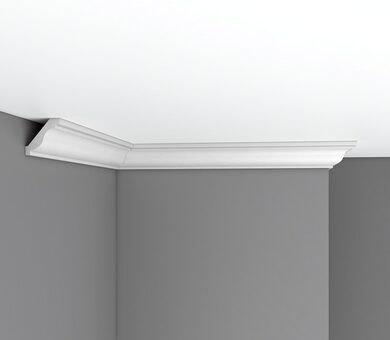 Плинтус потолочный гладкий 96612 Decomaster