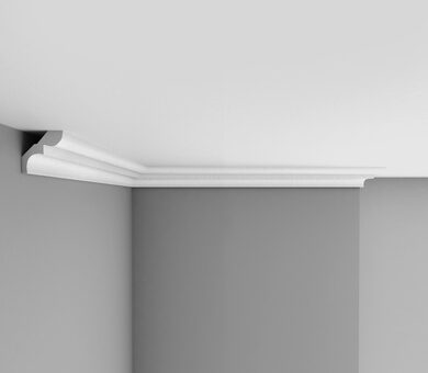 Плинтус потолочный гладкий 96669 Decomaster