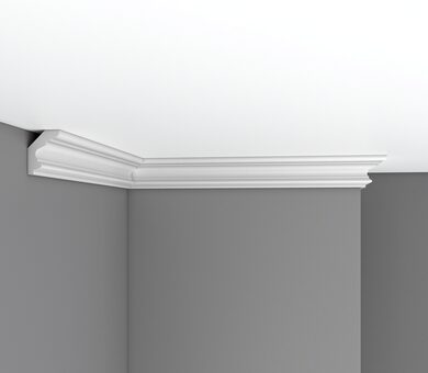 Плинтус потолочный гладкий 96686F Decomaster