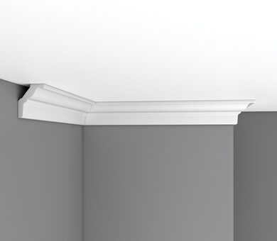 Плинтус потолочный гладкий DP-18F Decomaster