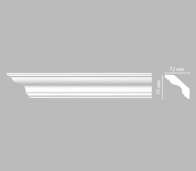 Плинтус потолочный гладкий DP-339 Decomaster