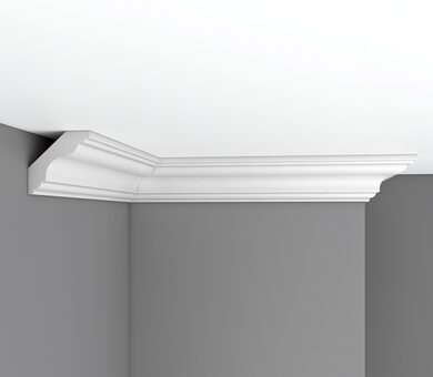 Плинтус потолочный гладкий DP-339A Decomaster