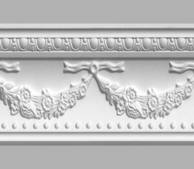 Плинтус потолочный с рисунком 95026 Decomaster