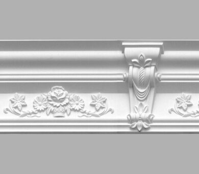 Плинтус потолочный с рисунком 95091 Decomaster