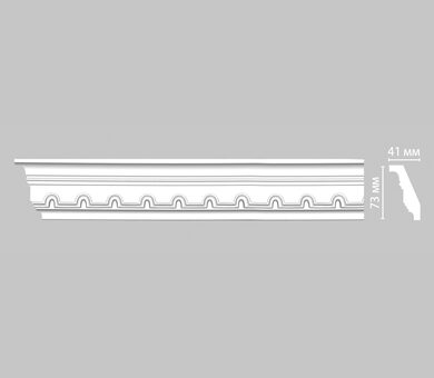 Плинтус потолочный с рисунком 95112F Decomaster