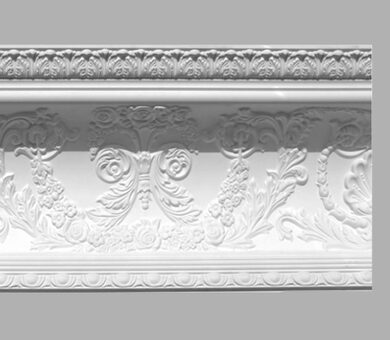 Плинтус потолочный с рисунком 95146 Decomaster