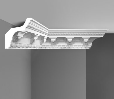 Плинтус потолочный с рисунком 95308 Decomaster