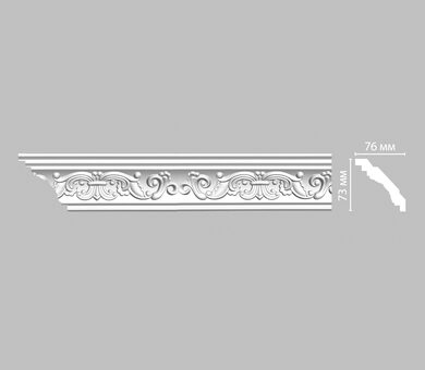 Плинтус потолочный с рисунком 95406 Decomaster