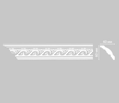 Плинтус потолочный с рисунком 95610 Decomaster