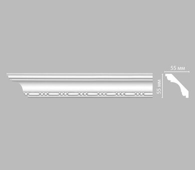 Плинтус потолочный с рисунком 95628 Decomaster