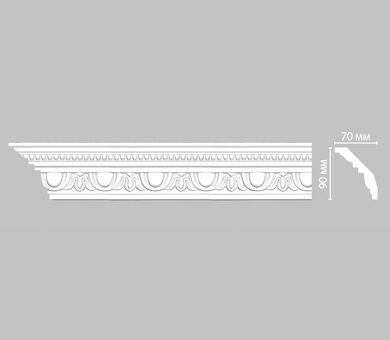 Плинтус потолочный с рисунком 95769 Decomaster
