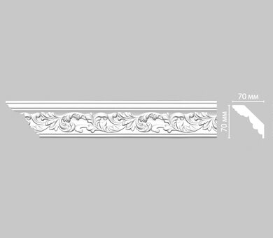 Плинтус потолочный с рисунком 95775F Decomaster