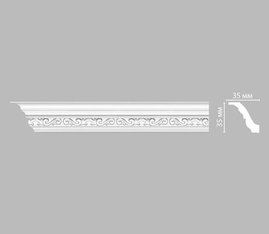 Плинтус потолочный с рисунком 95842F Decomaster